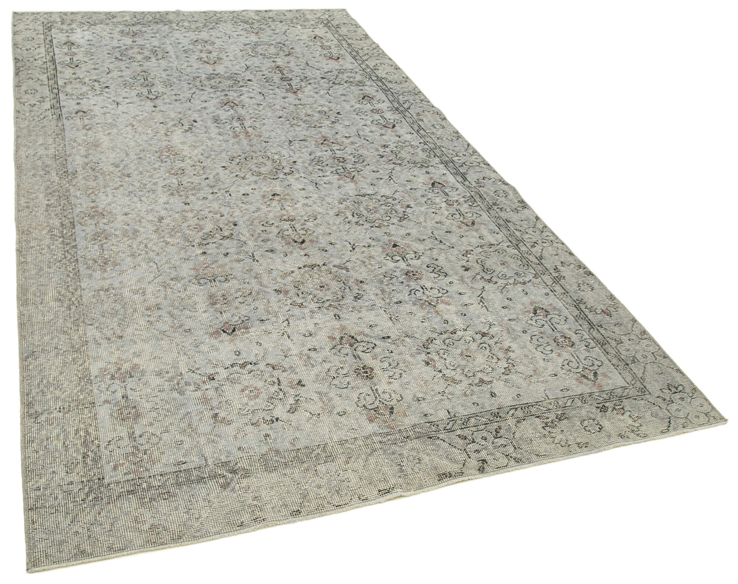 5x10 Grey Overdyed Rug - 39447