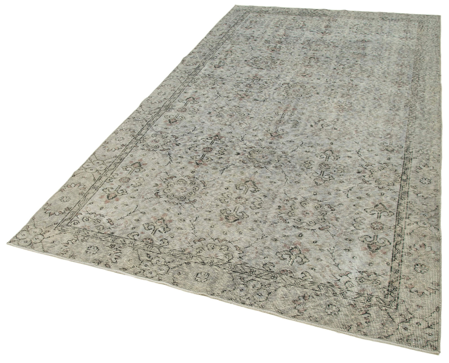 5x10 Grey Overdyed Rug - 39447