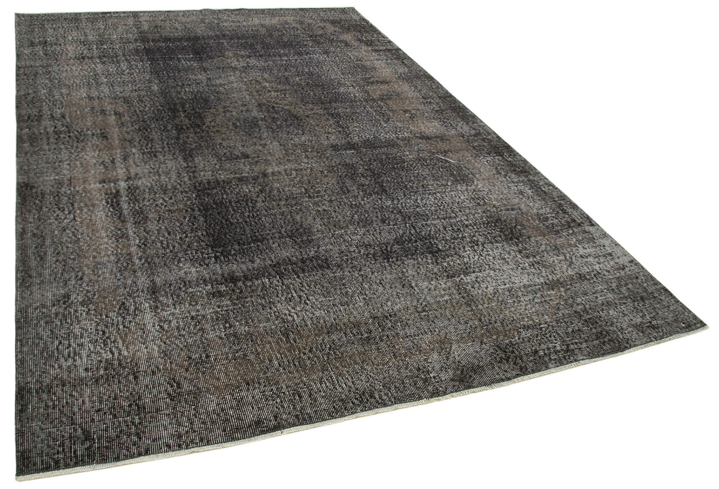 7x10 Black Overdyed Rug - 39449