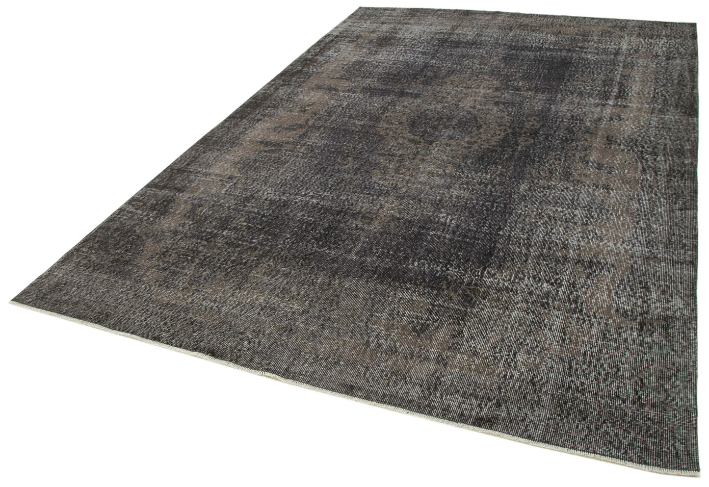 7x10 Black Overdyed Rug - 39449