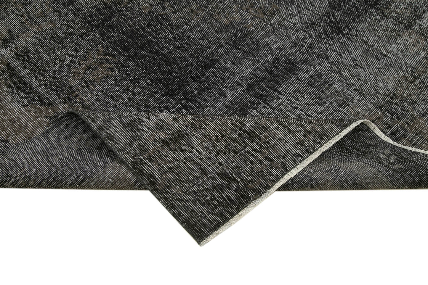 7x10 Black Overdyed Rug - 39449