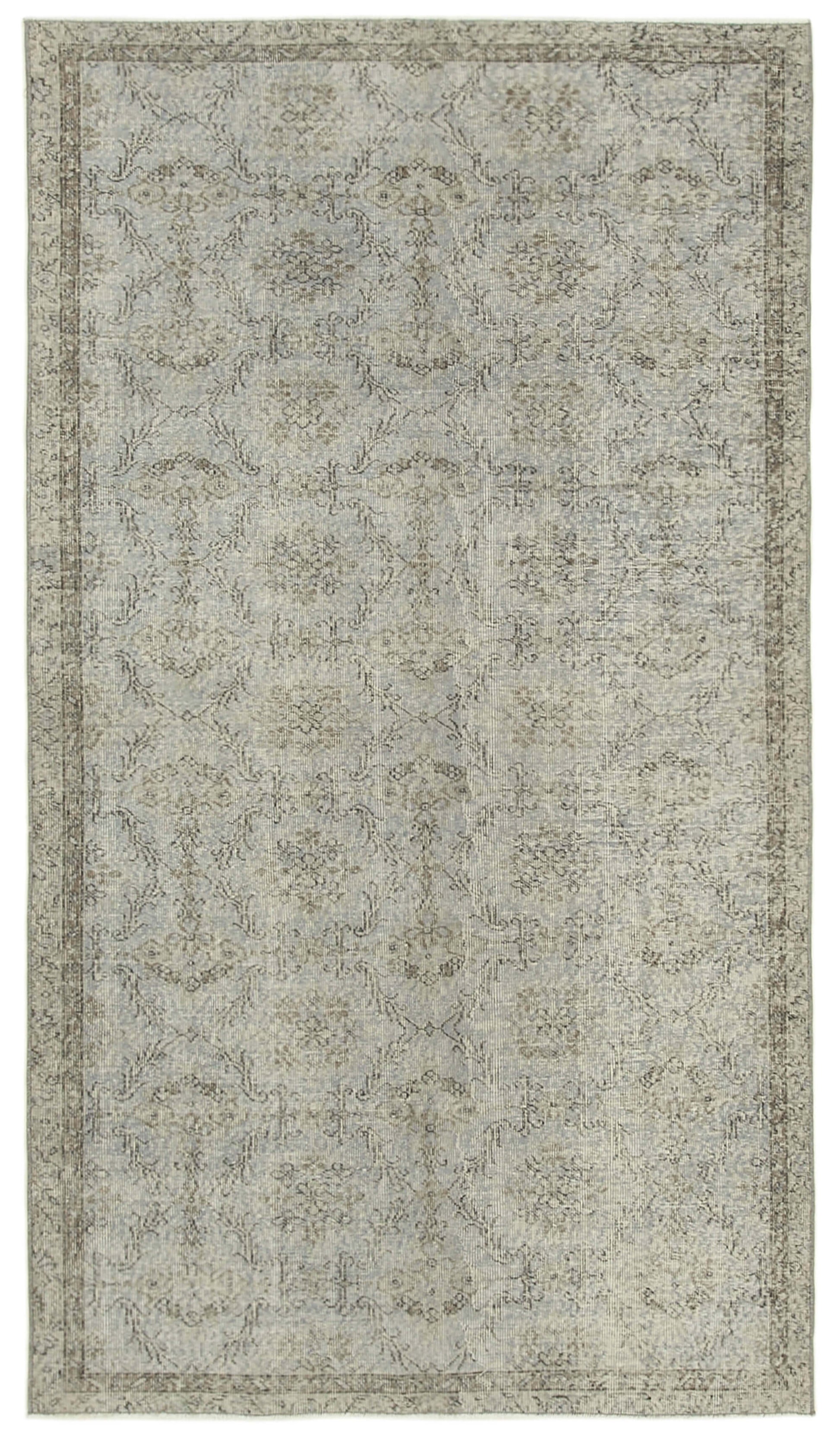 5x9 Grey Overdyed Rug - 39457