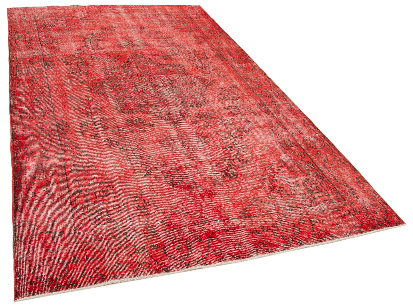 5x9 Red Overdyed Rug - 39460