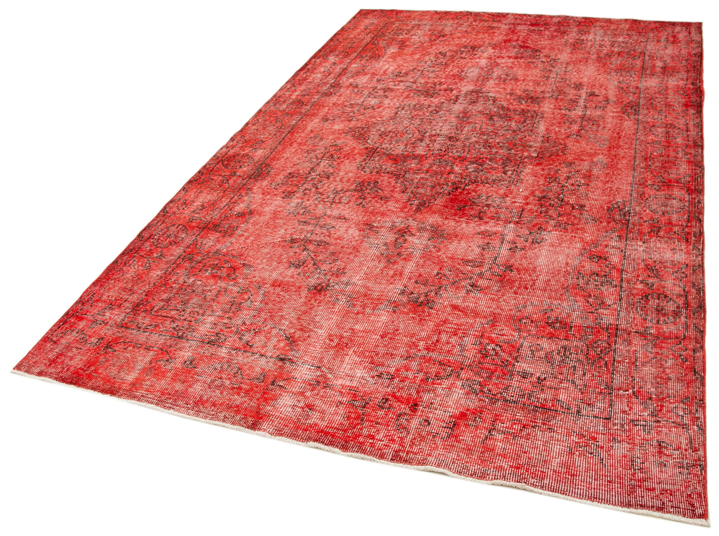 5x9 Red Overdyed Rug - 39460