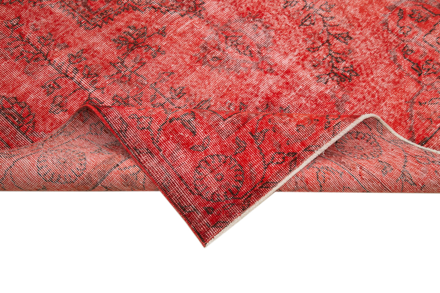 5x9 Red Overdyed Rug - 39460