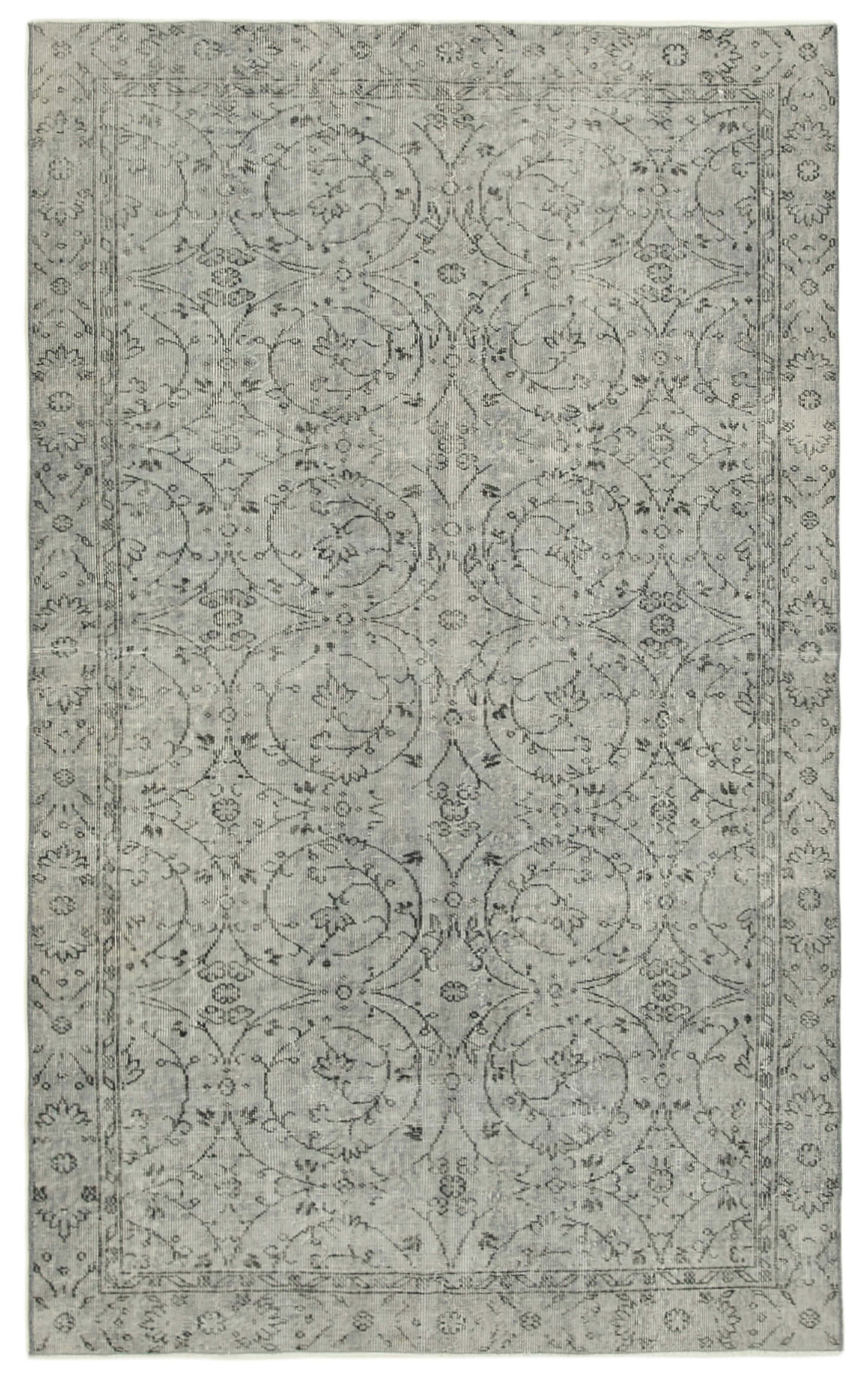 5x8 Grey Overdyed Rug - 39462