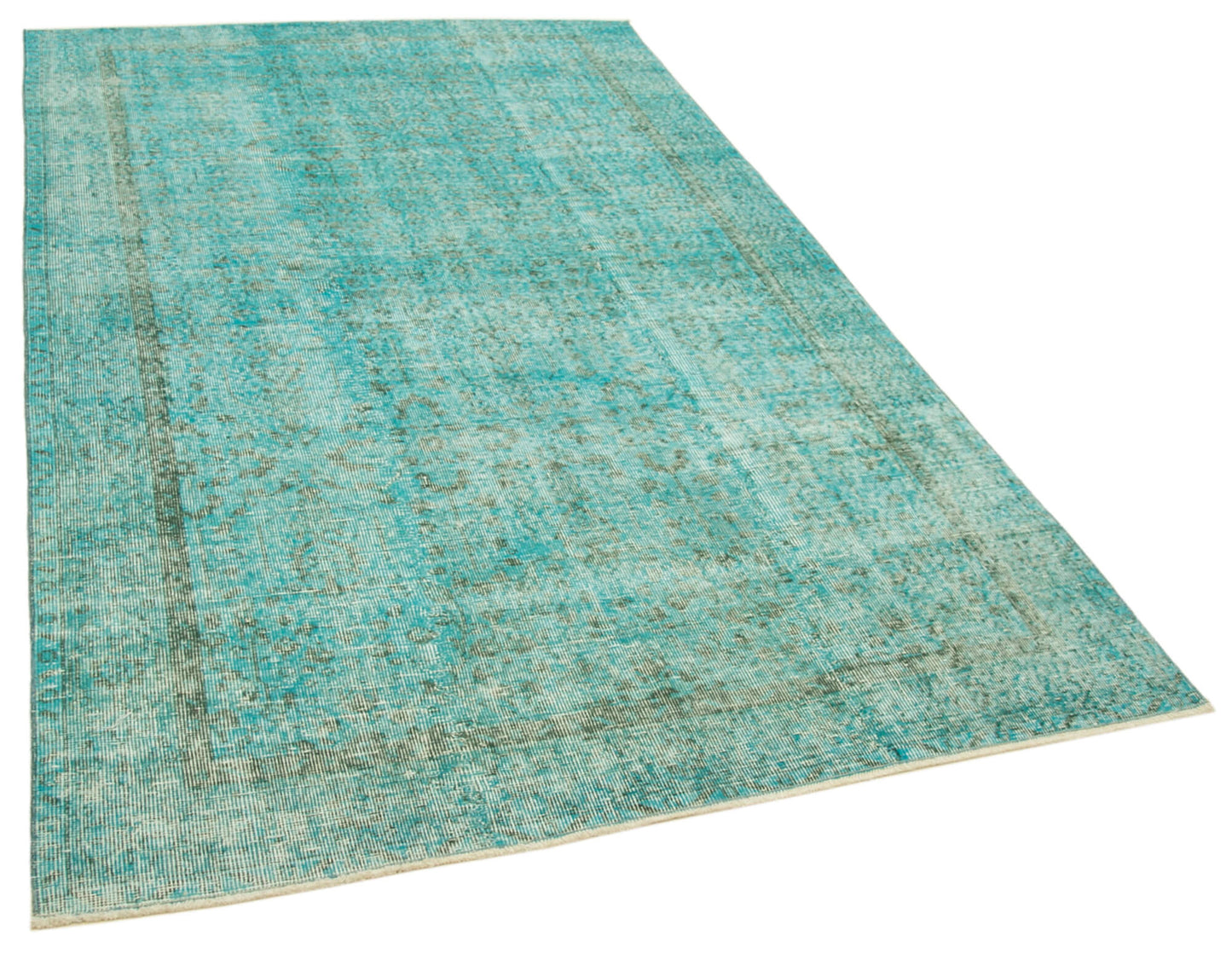 5x9 Turquoise Overdyed Rug - 39476