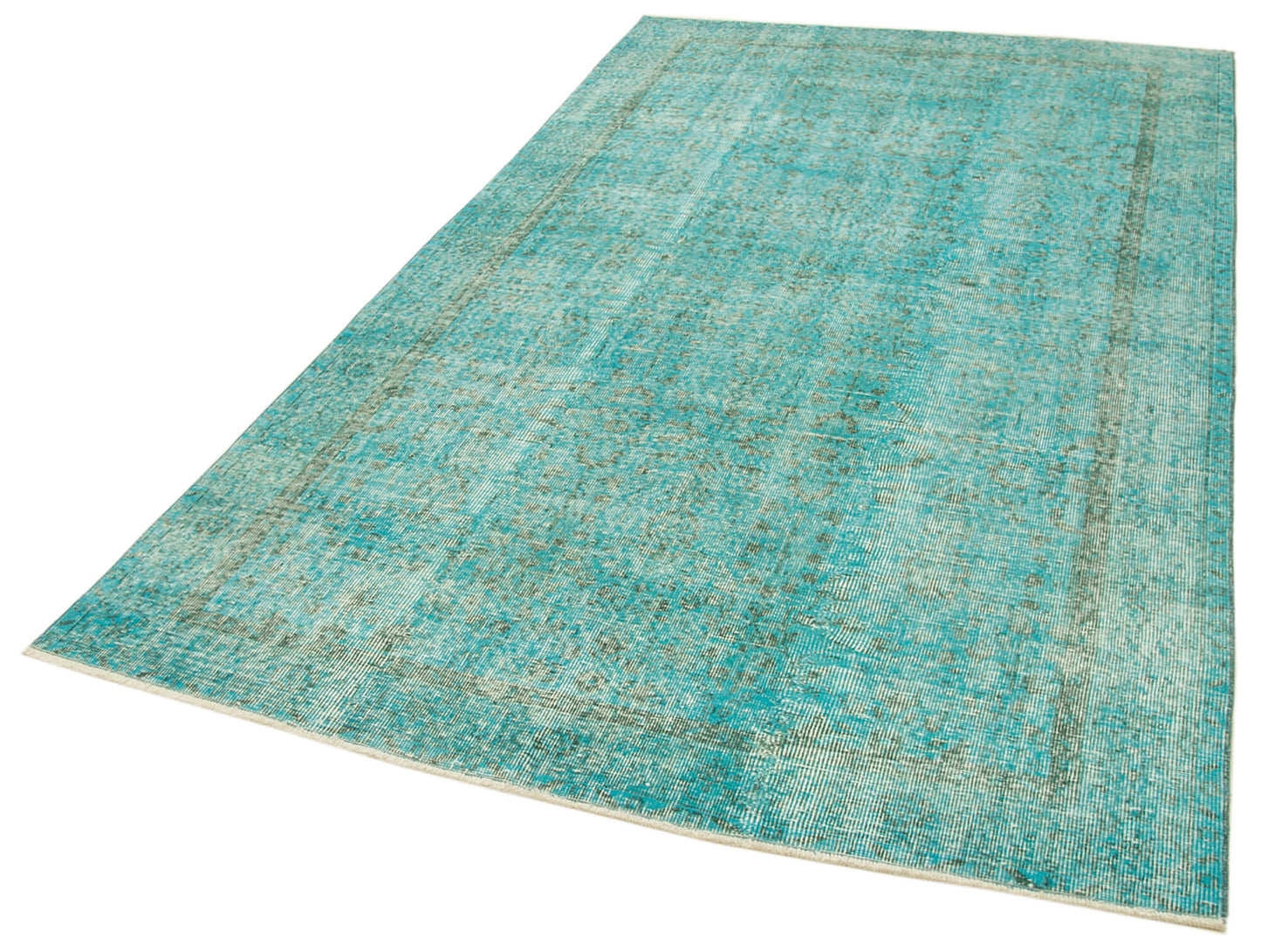 5x9 Turquoise Overdyed Rug - 39476