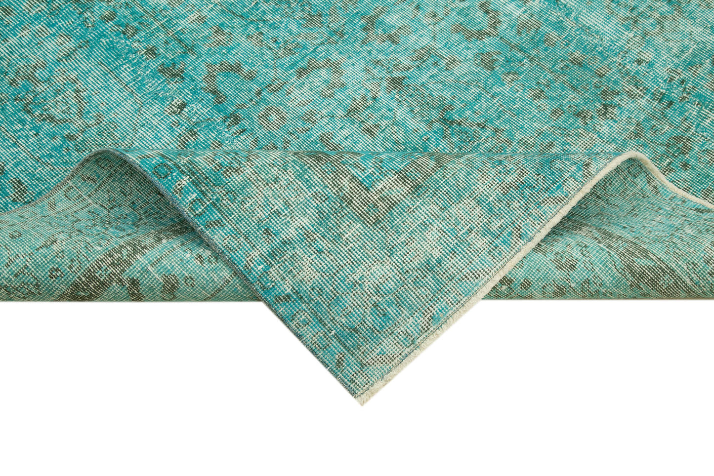 5x9 Turquoise Overdyed Rug - 39476