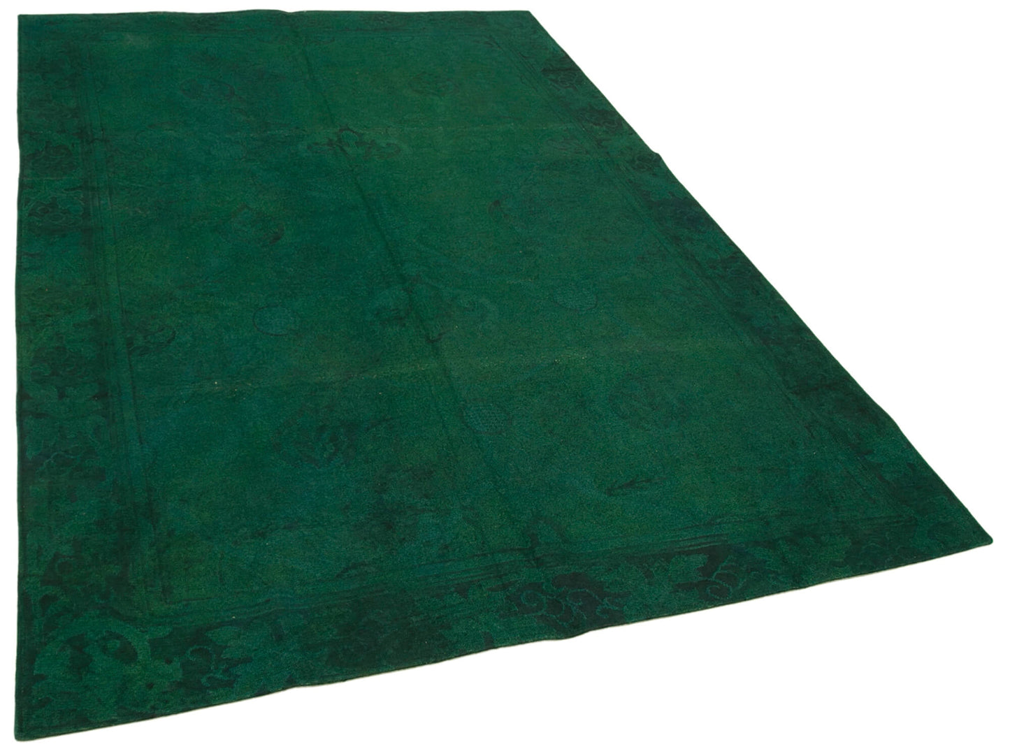 5x8 Green Needlepoint Kilim Rug - 39531