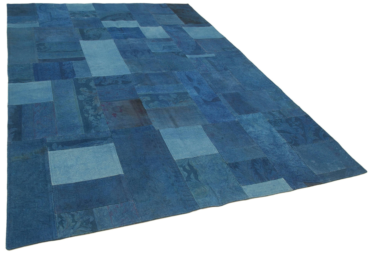 7x10 Blue Needlepoint Kilim Rug - 39552