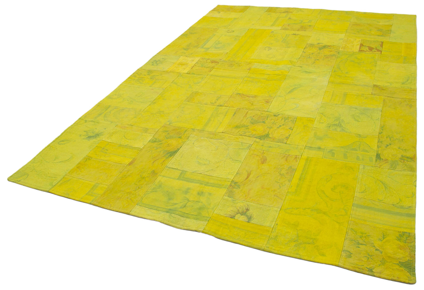 7x10 Yellow Needlepoint Kilim Rug - 39554