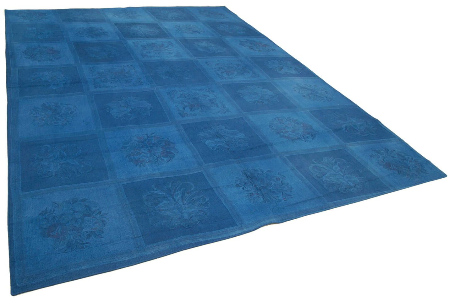 8x11 Blue Needlepoint Kilim Rug - 39608