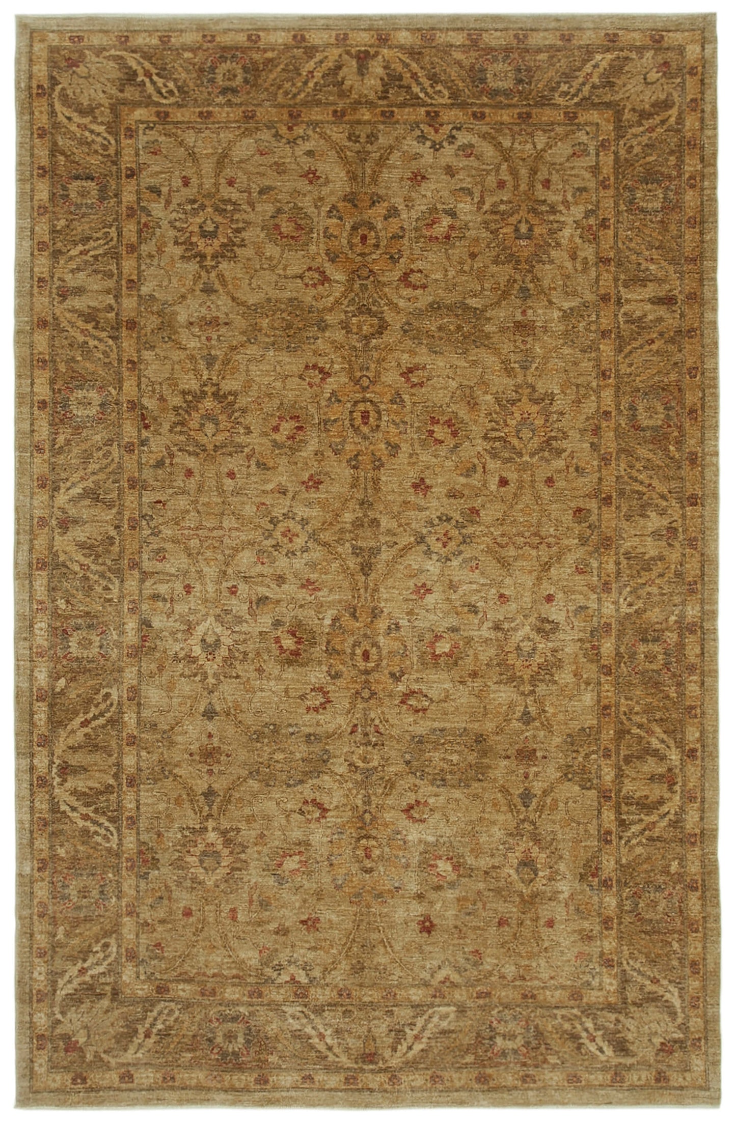 7x11 Beige Oushak Rug - 39641