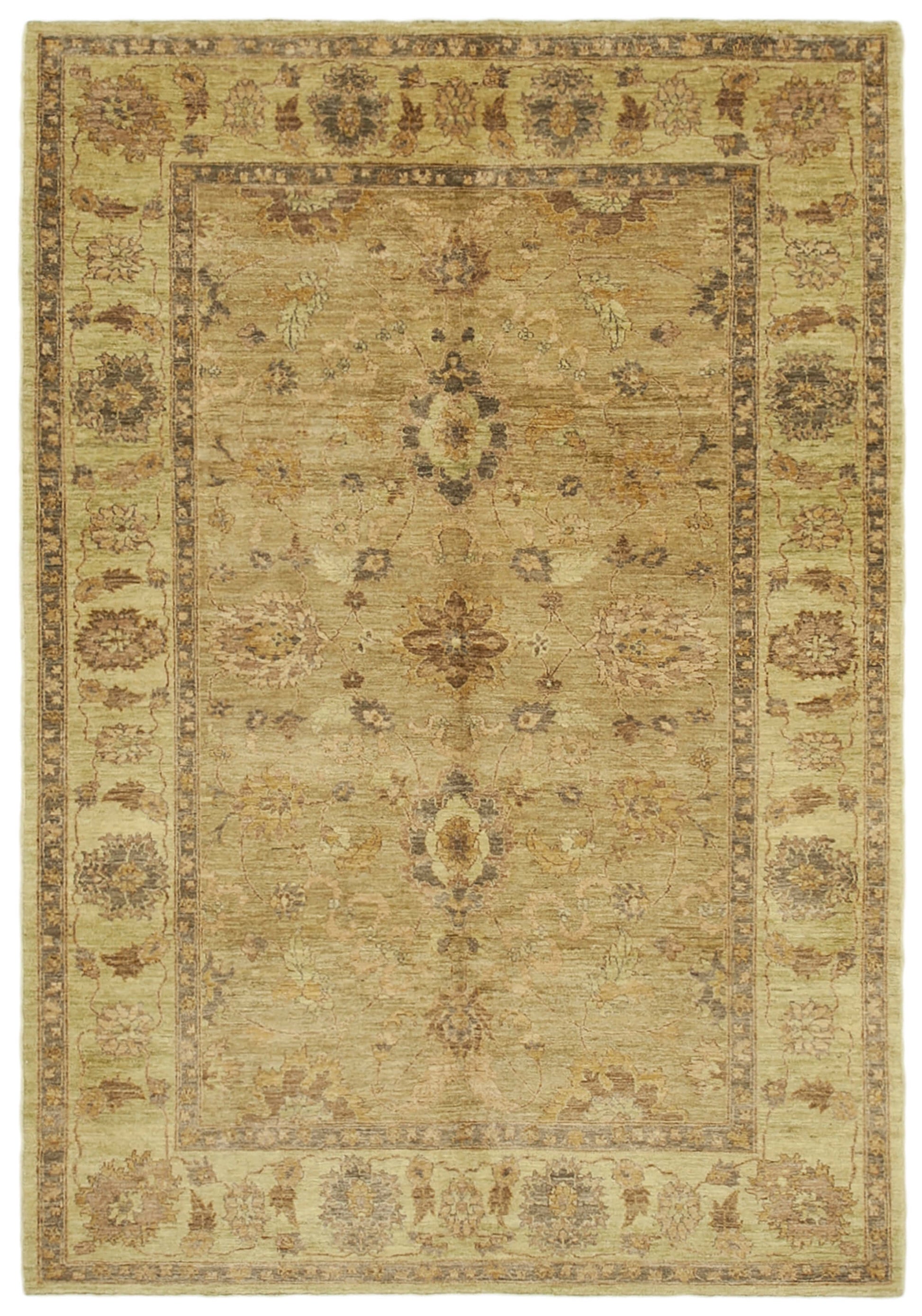 6x9 Beige Oushak Rug - 39644