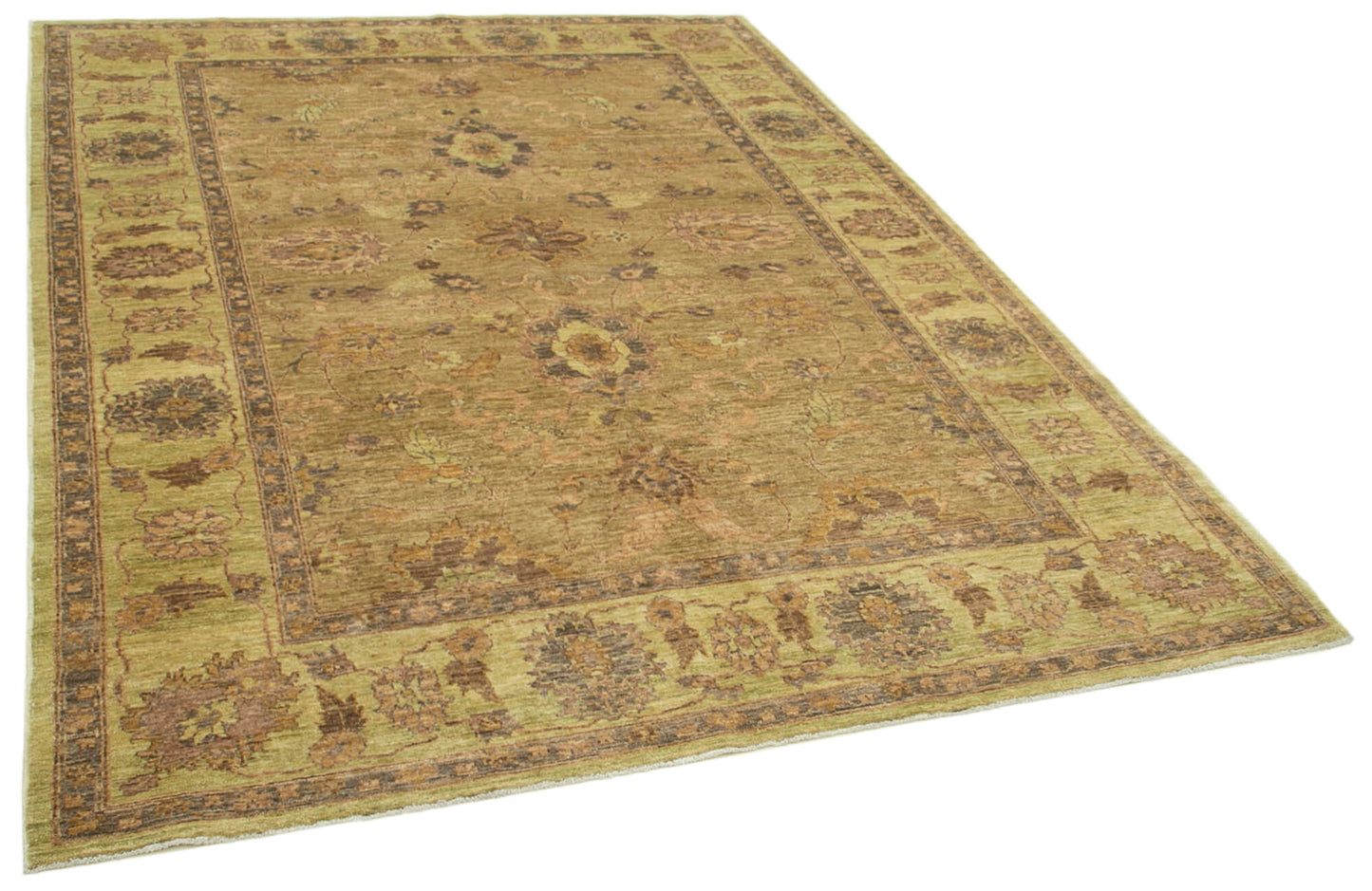 6x9 Beige Oushak Rug - 39644