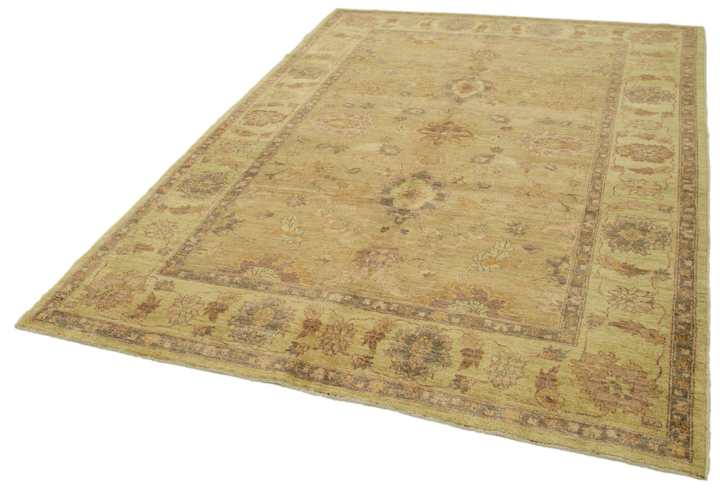 6x9 Beige Oushak Rug - 39644