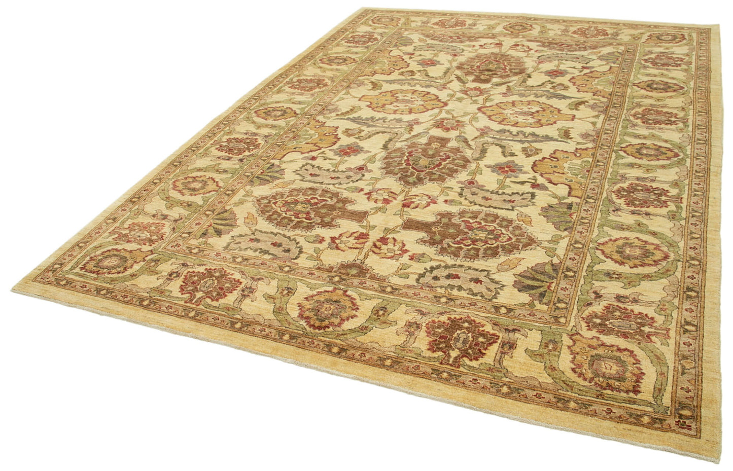 7x10 Beige Oushak Rug - 39651