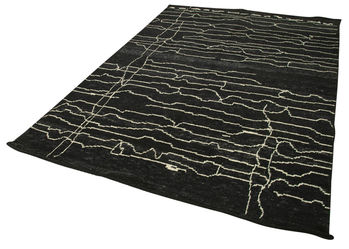 6x9 Black Moroccan Rug - 39699