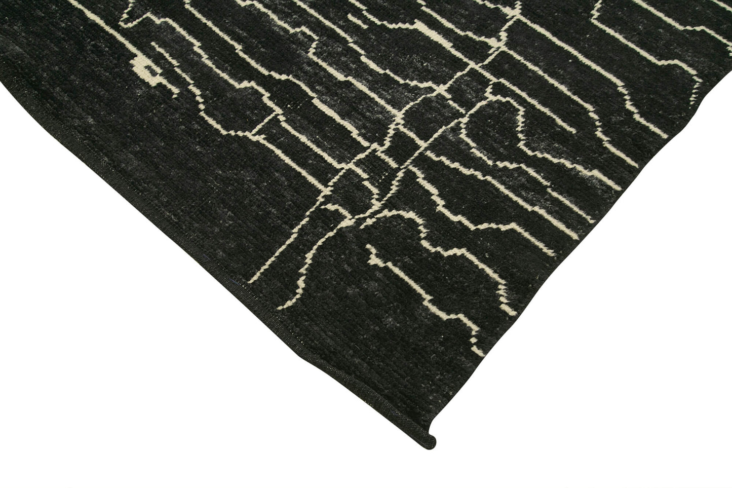 6x9 Black Moroccan Rug - 39699