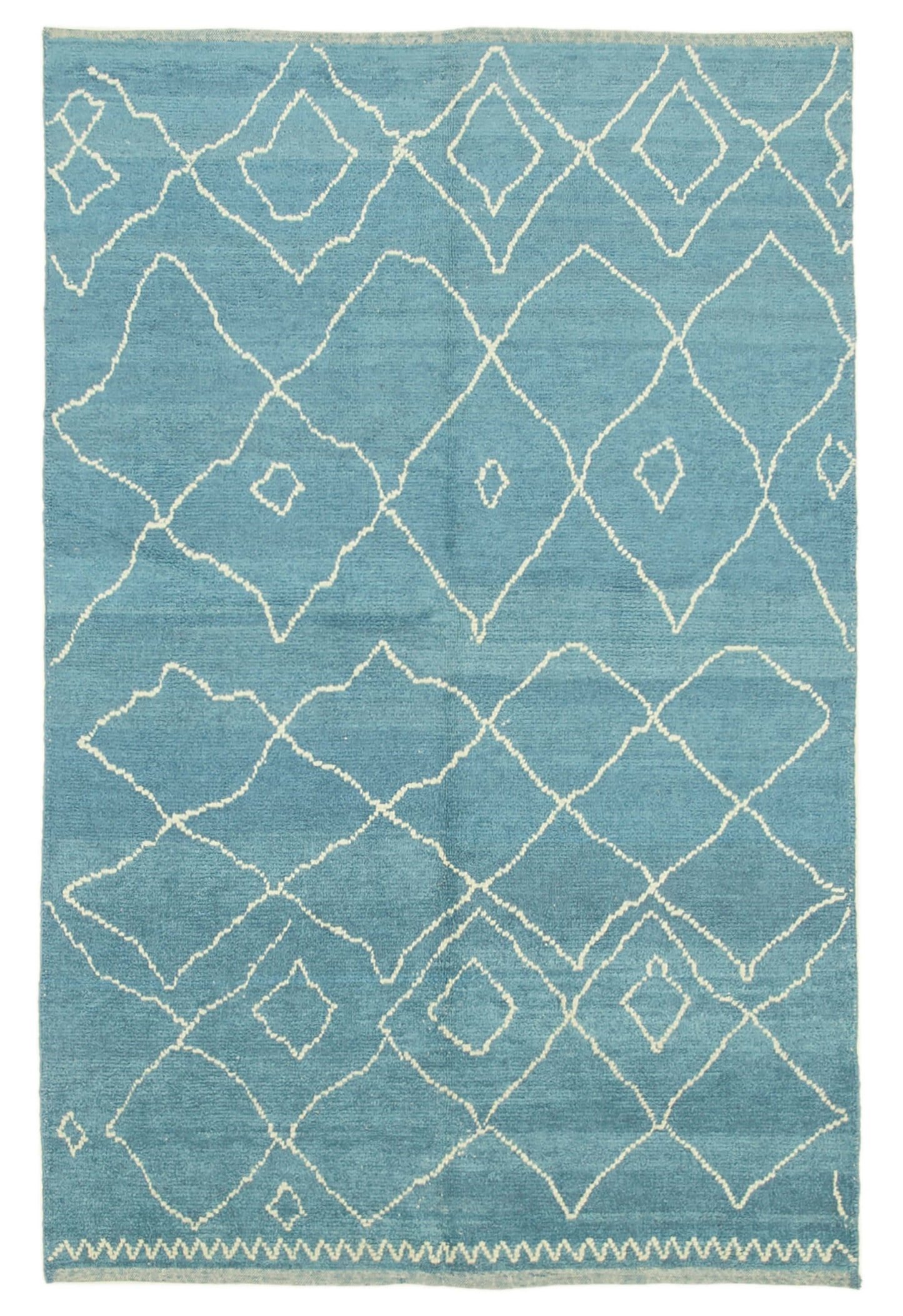 6x10 Blue Moroccan Rug - 39702