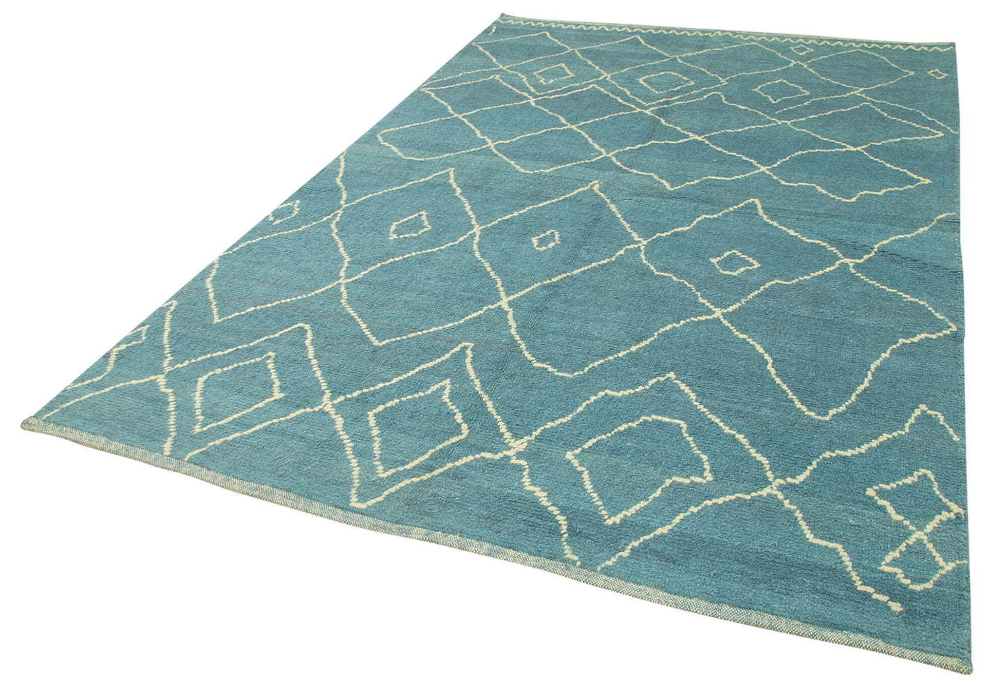 6x10 Blue Moroccan Rug - 39702