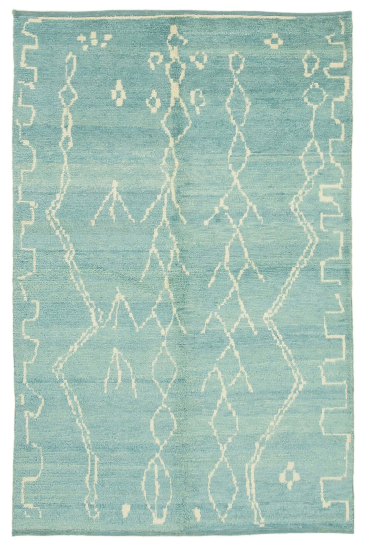 6x9 Blue Moroccan Rug - 39705