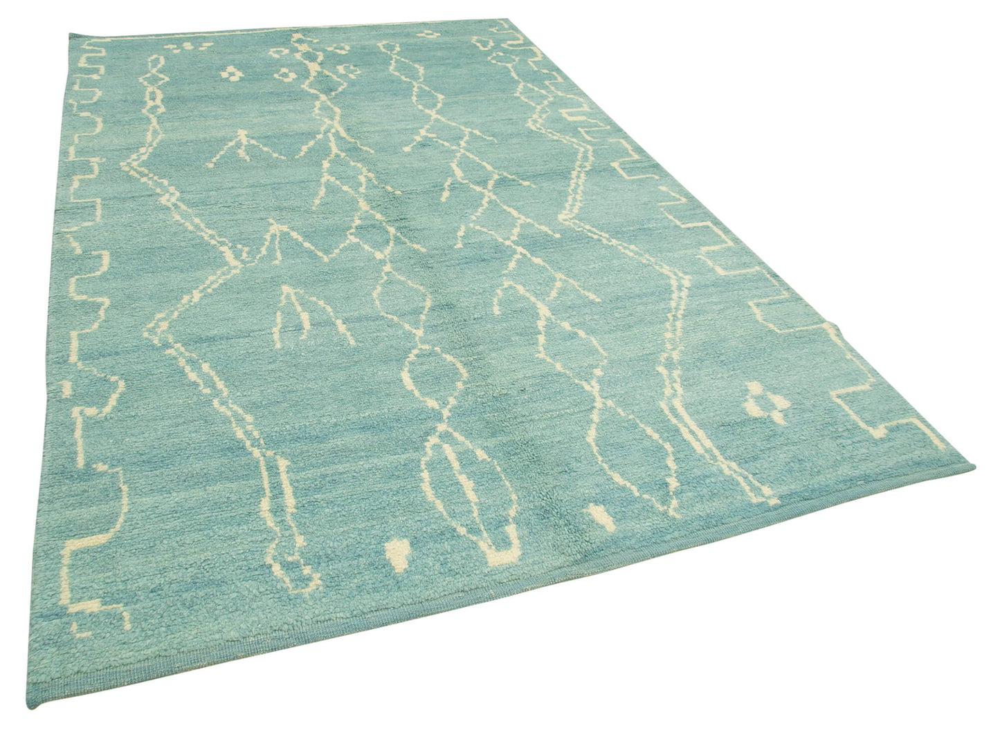 6x9 Blue Moroccan Rug - 39705