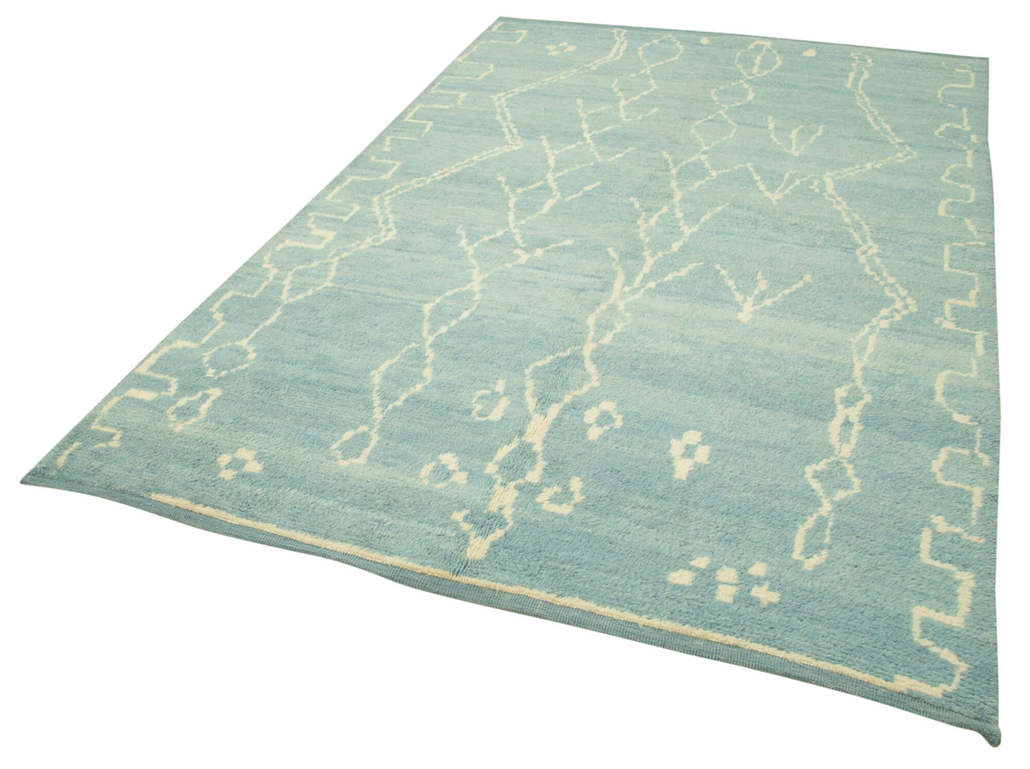 6x9 Blue Moroccan Rug - 39705