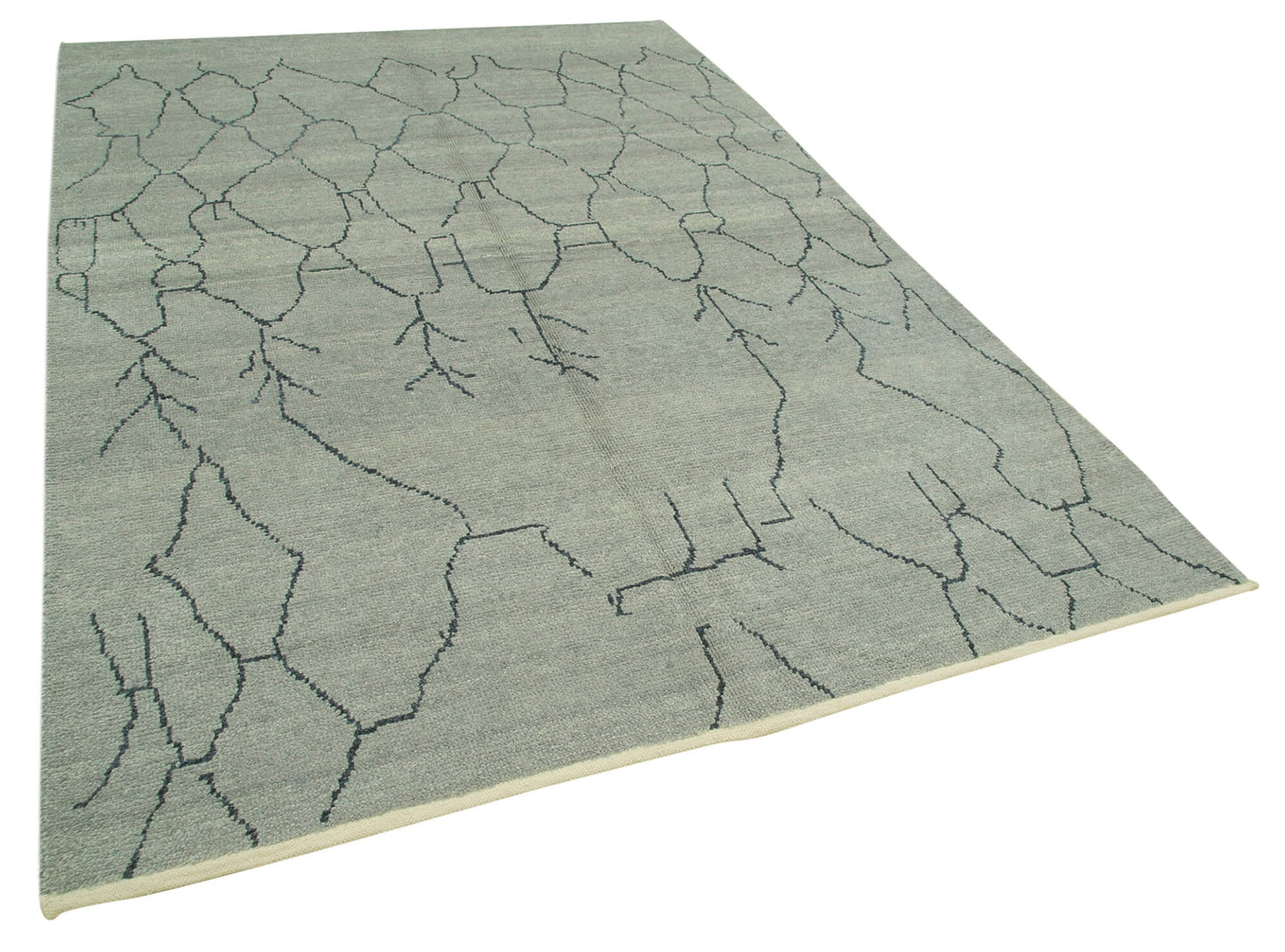 6x9 Grey Moroccan Rug - 39709