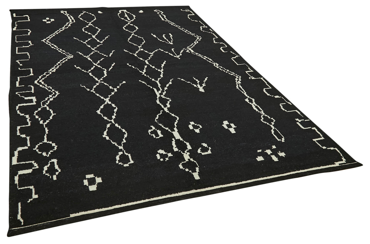 6x9 Black Moroccan Rug - 39712