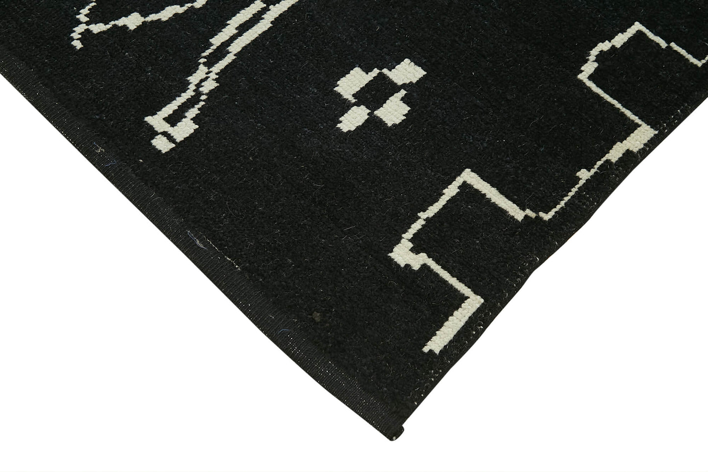 6x9 Black Moroccan Rug - 39712