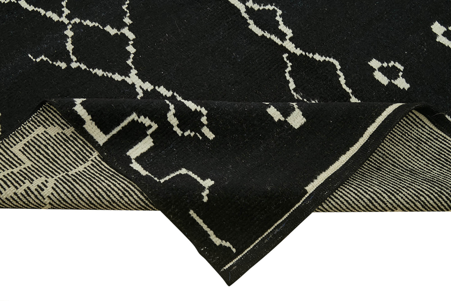 6x9 Black Moroccan Rug - 39712