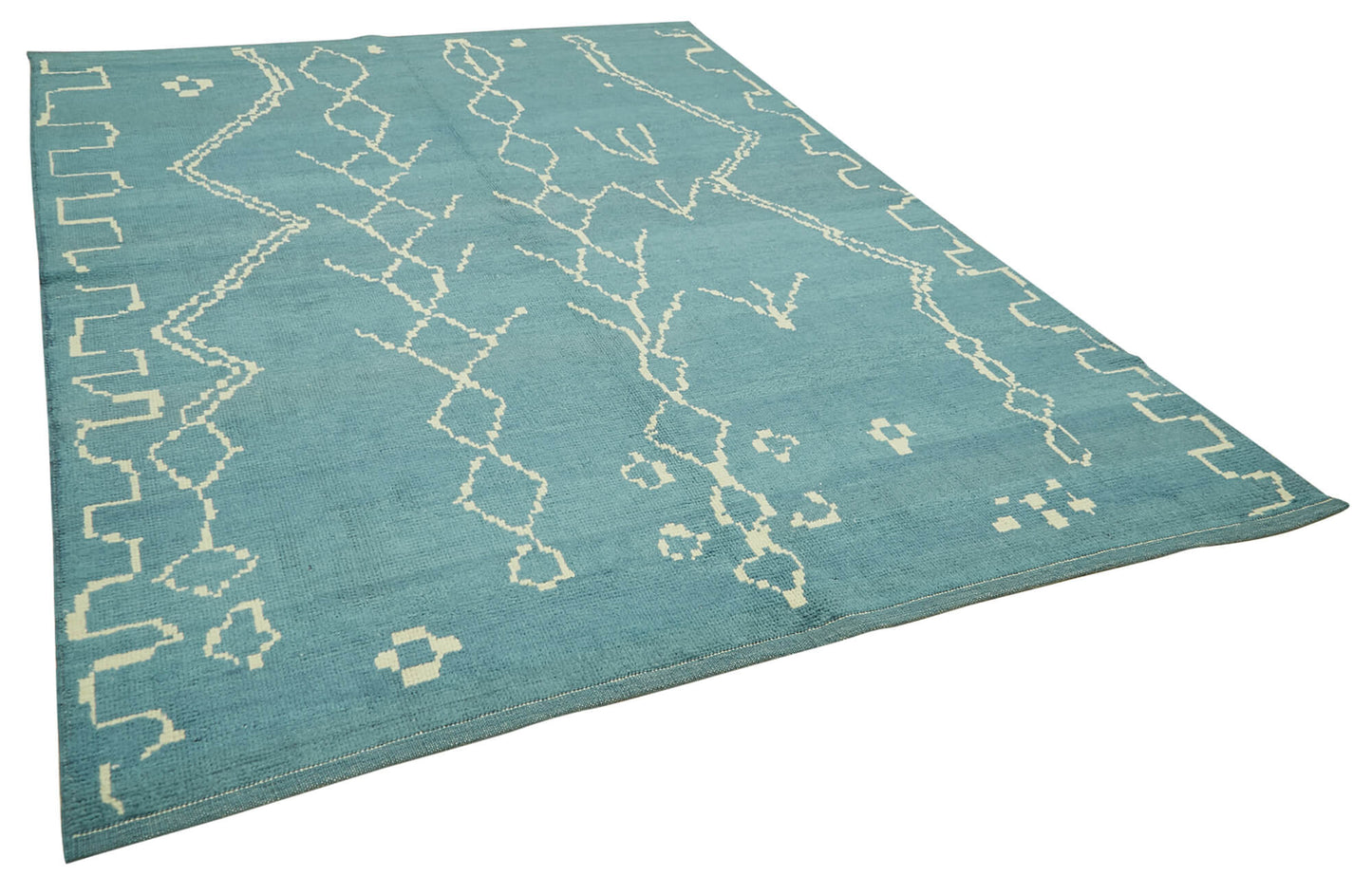 7x9 Blue Moroccan Rug - 39717