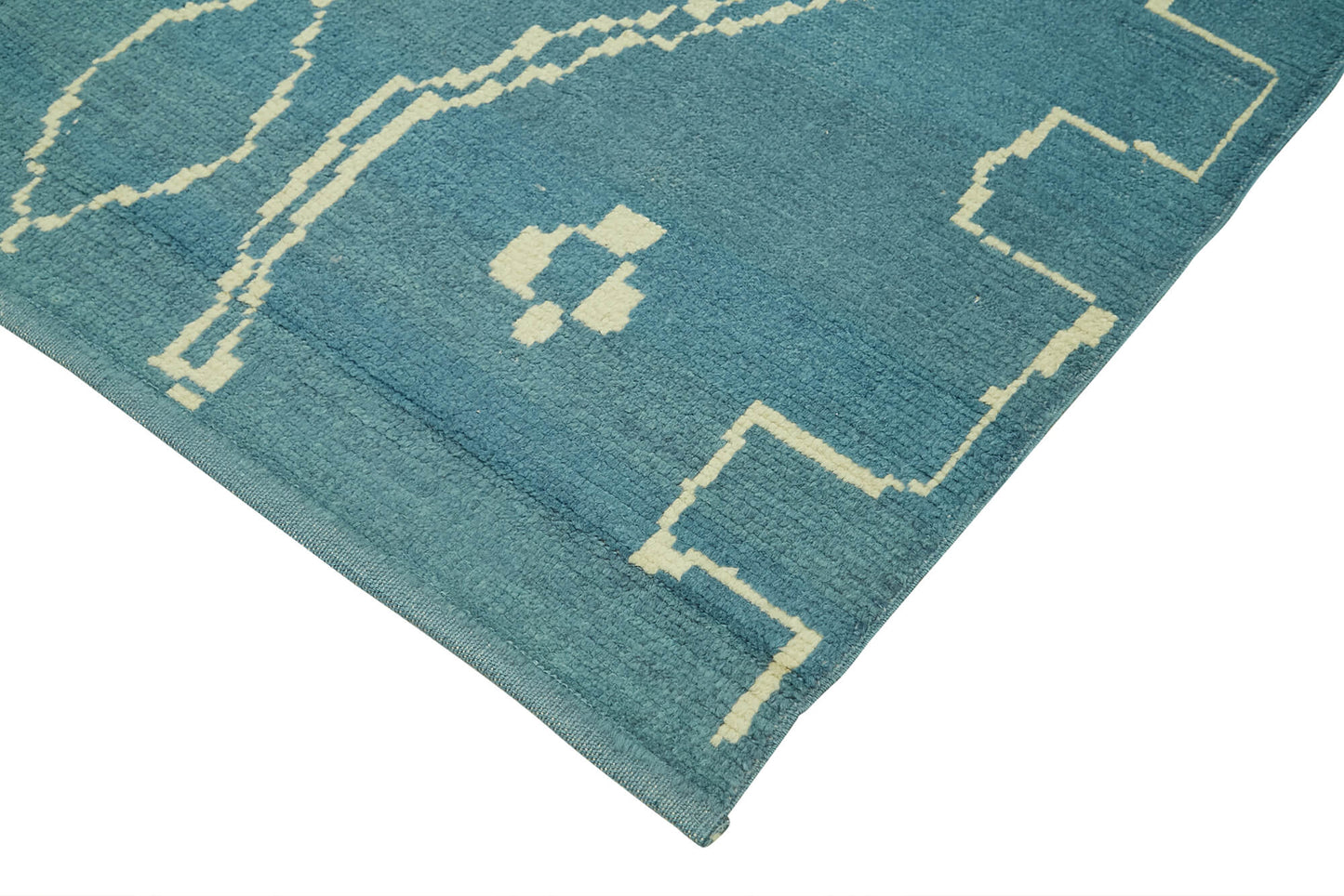 7x9 Blue Moroccan Rug - 39717