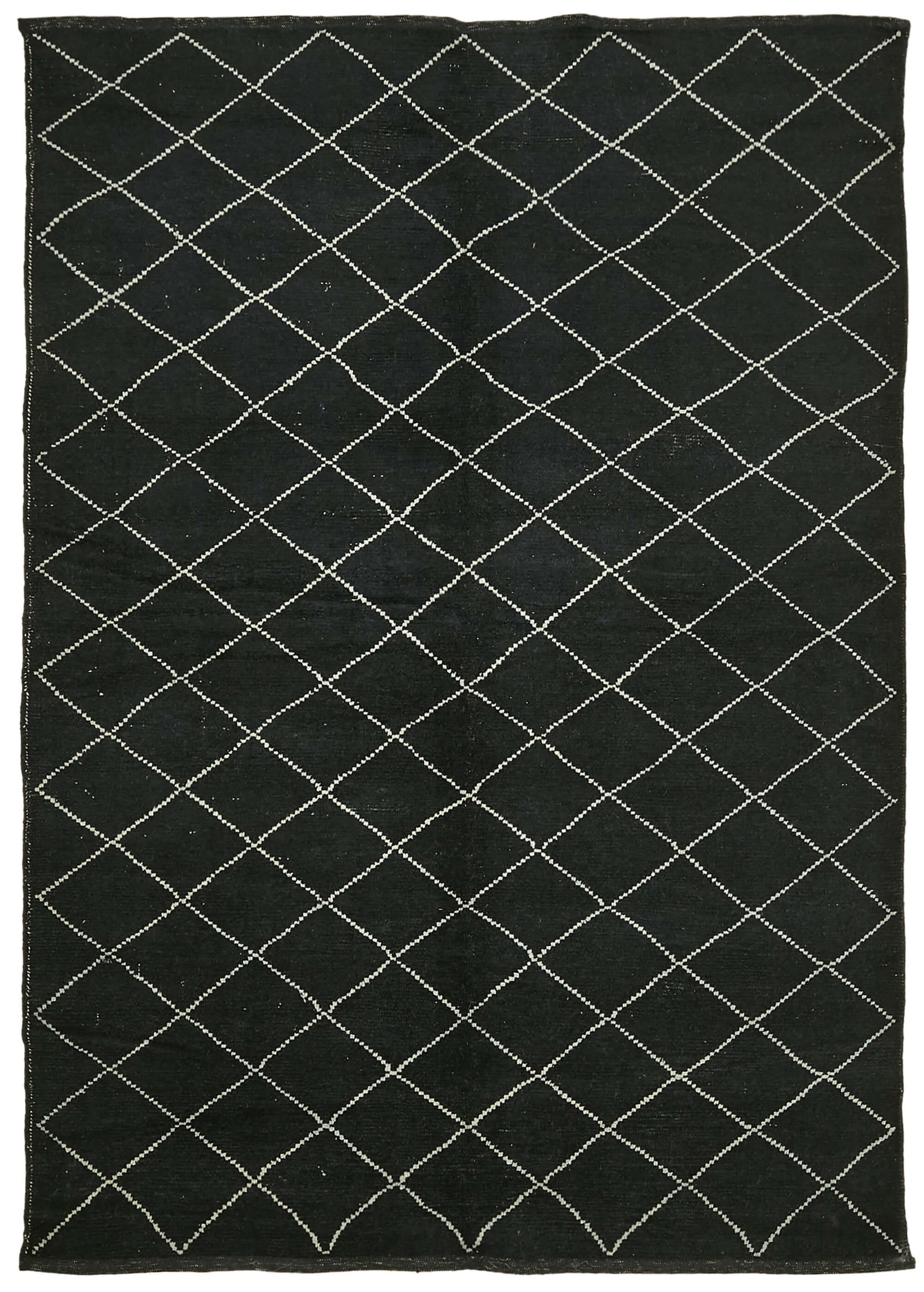 7x10 Black Moroccan Rug - 39735