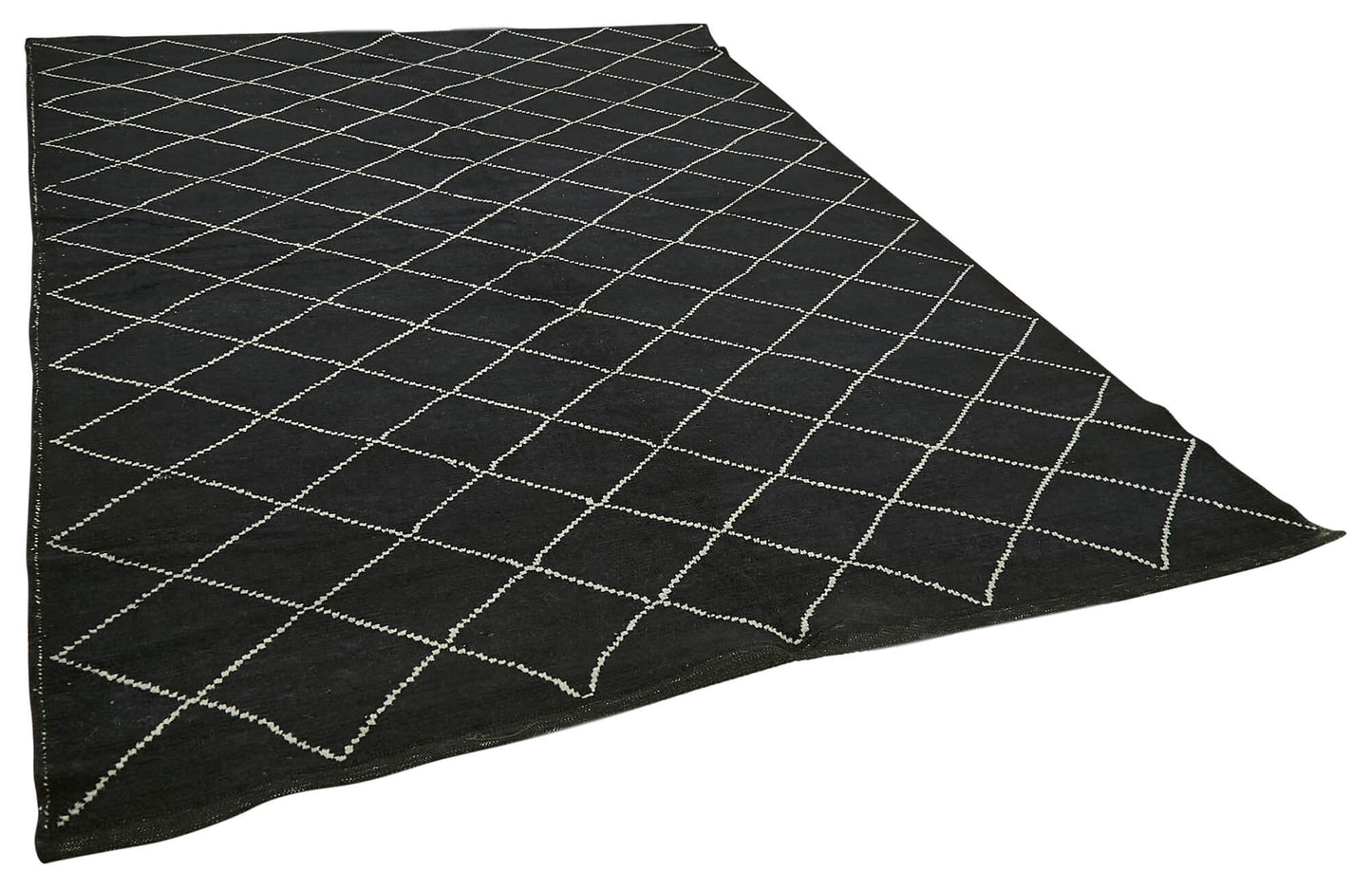 7x10 Black Moroccan Rug - 39735