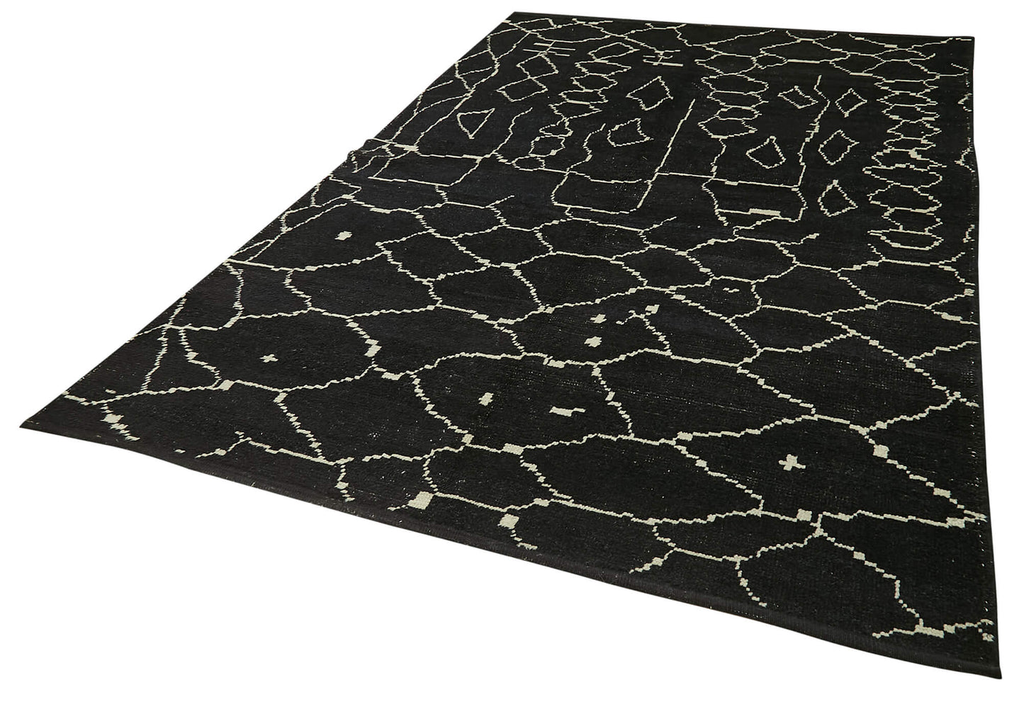 6x10 Black Moroccan Rug - 39740