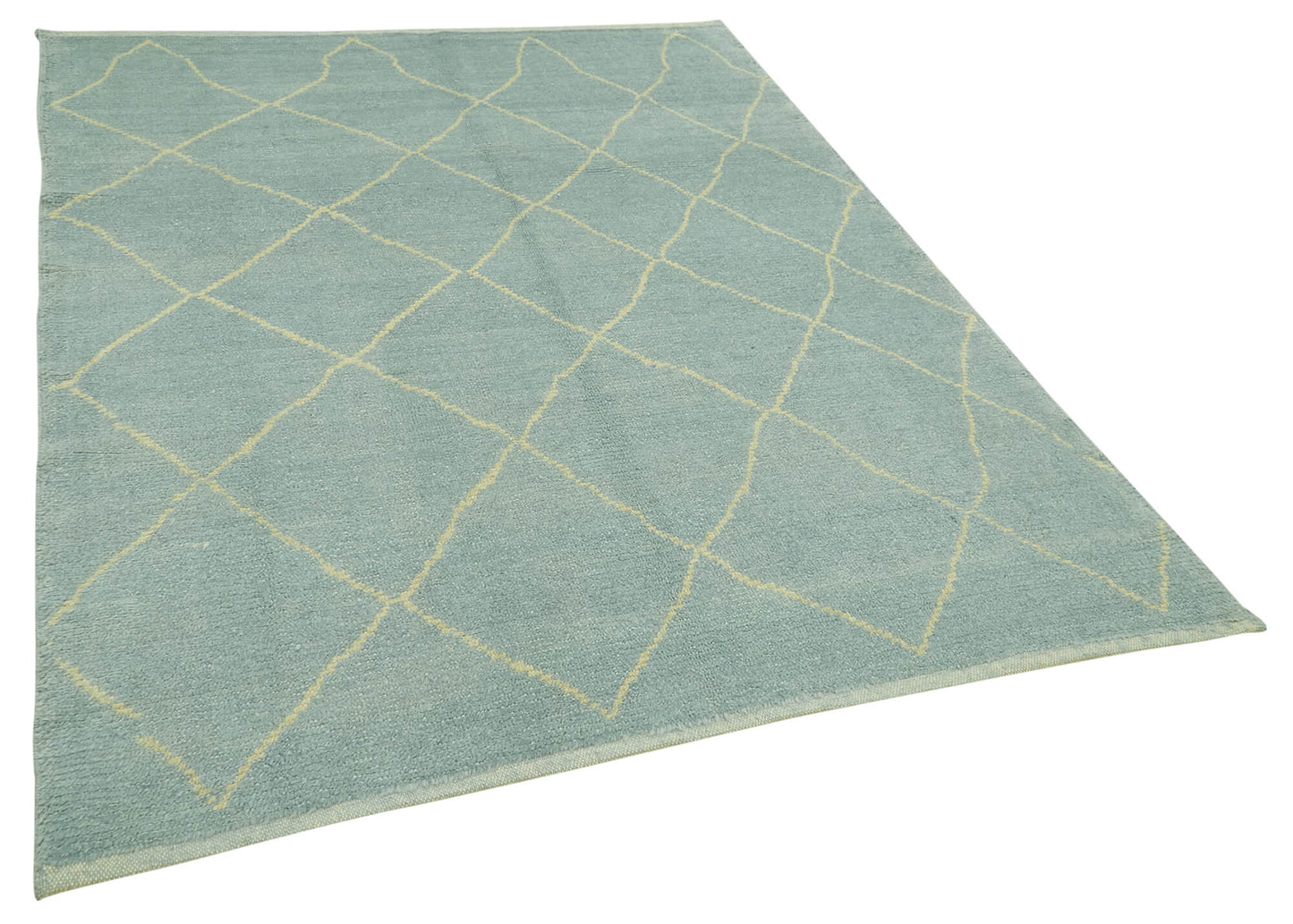 6x7 Blue Moroccan Rug - 39751