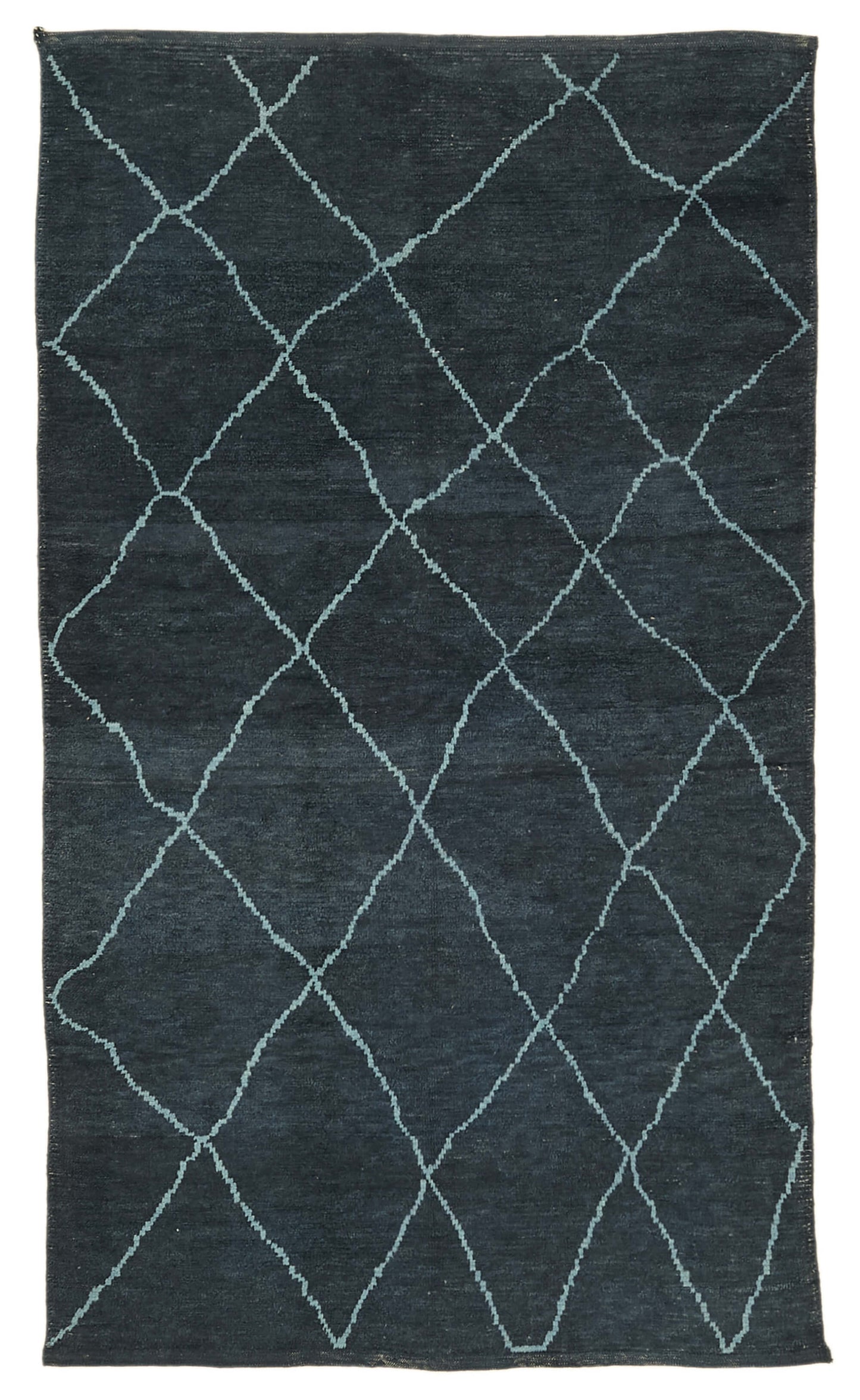 5x9 Blue Moroccan Rug - 39753