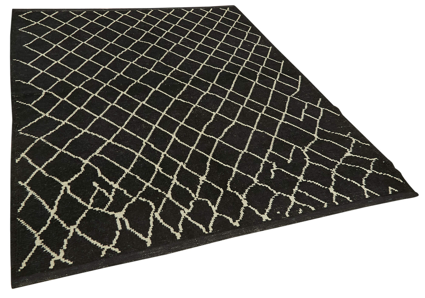 6x8 Black Moroccan Rug - 39758