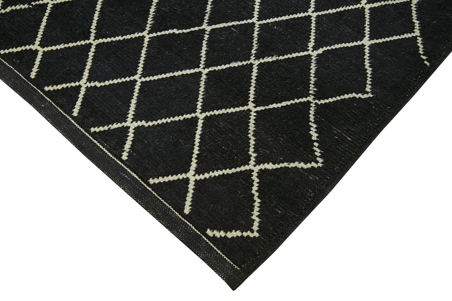 6x8 Black Moroccan Rug - 39758