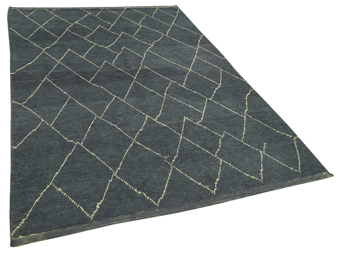 5x8 Grey Moroccan Rug - 39765