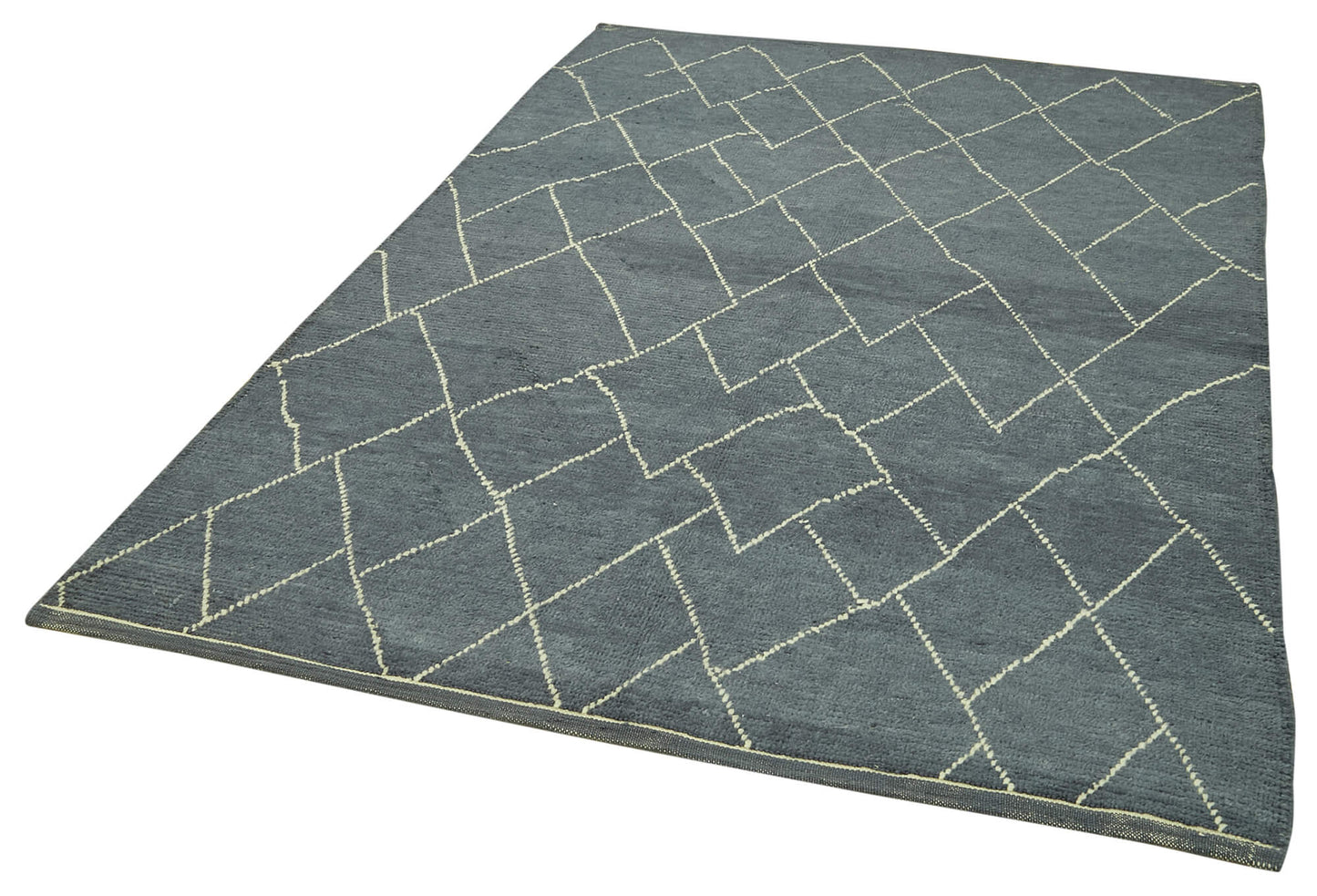 5x8 Grey Moroccan Rug - 39765