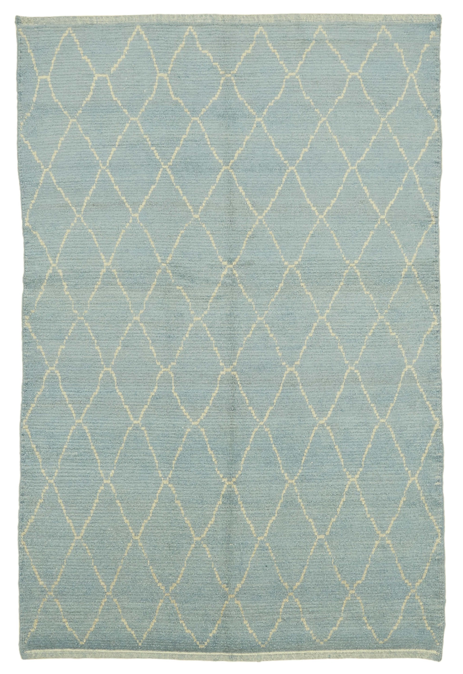 5x8 Blue Moroccan Rug - 39769