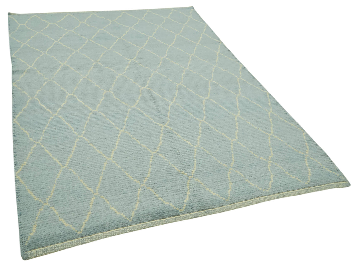 5x8 Blue Moroccan Rug - 39769