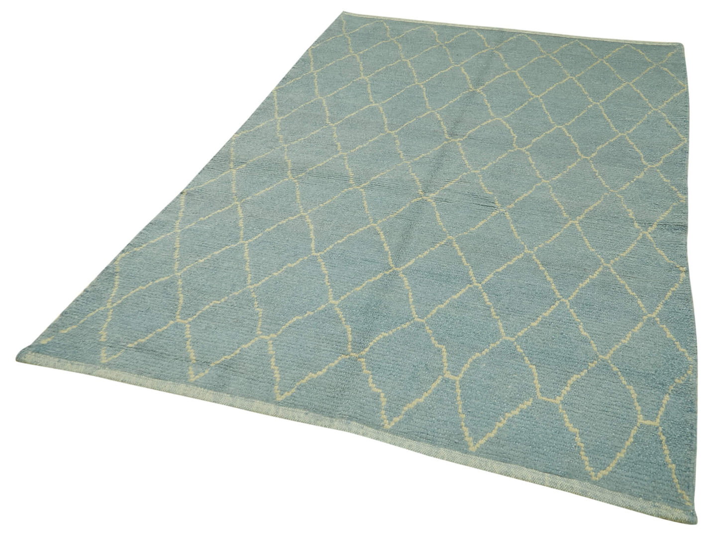 5x8 Blue Moroccan Rug - 39769