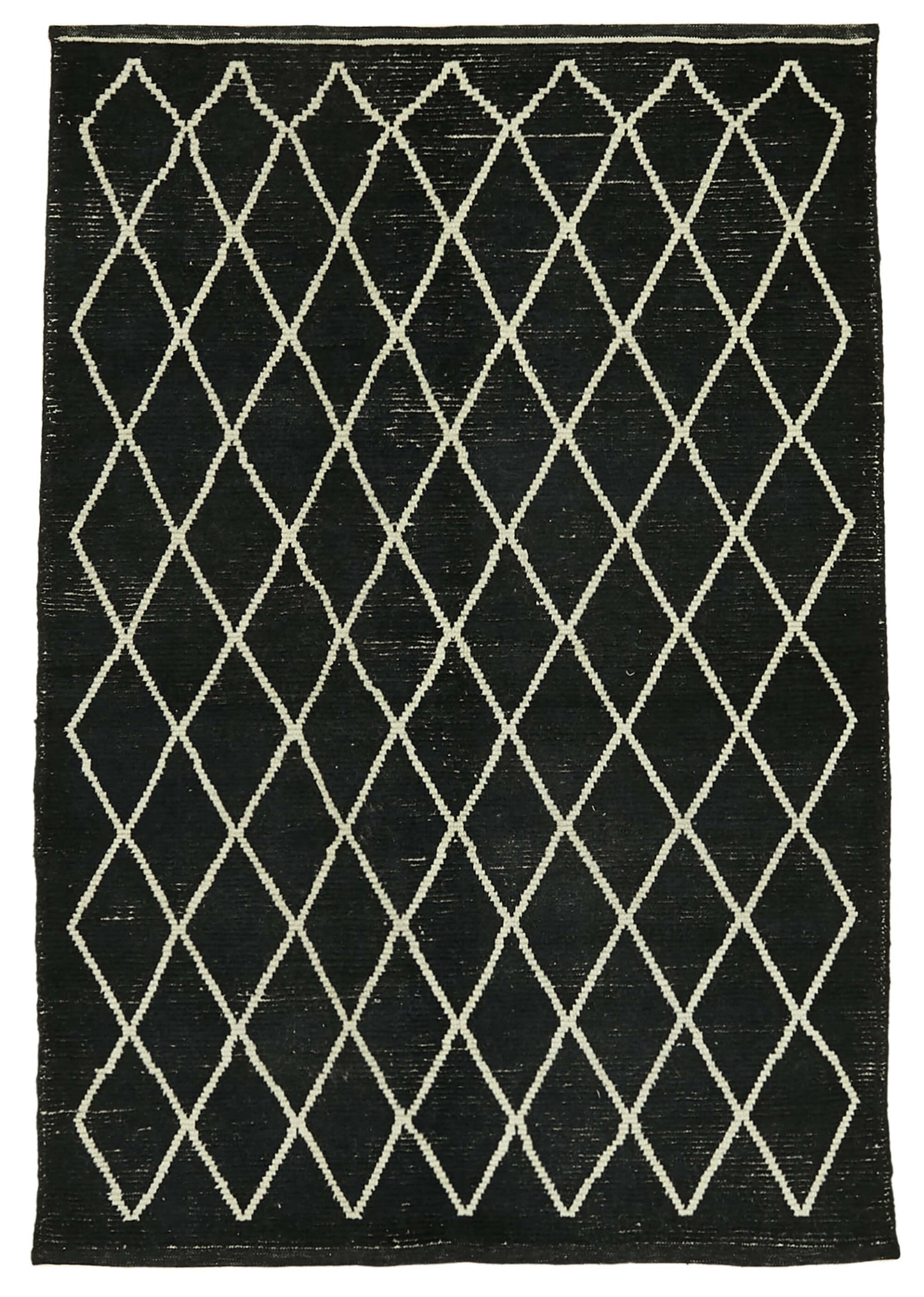 5x8 Black Moroccan Rug - 39772