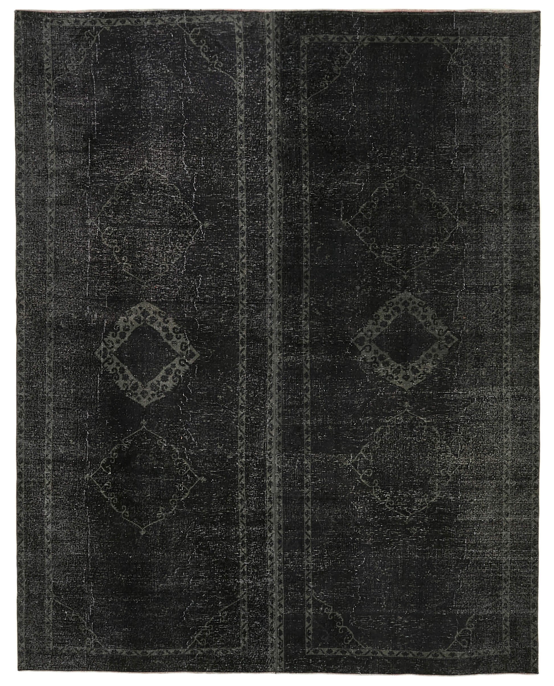 10x12 Black Overdyed Large Area Rug - 39867