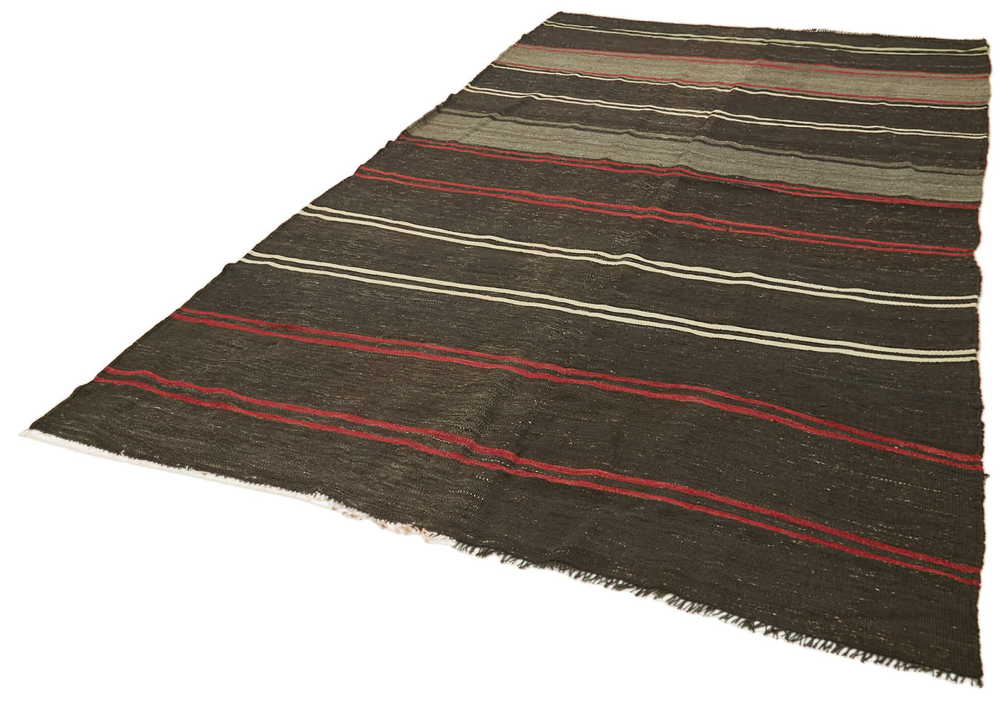 6x11 Brown Vintage Turkish Kilim Rug - 39920